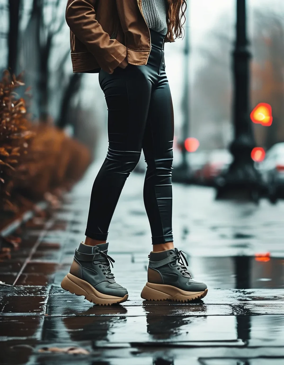 Flare Leggings and Wet Sidewalks: How to Keep the Hem Off the Ground