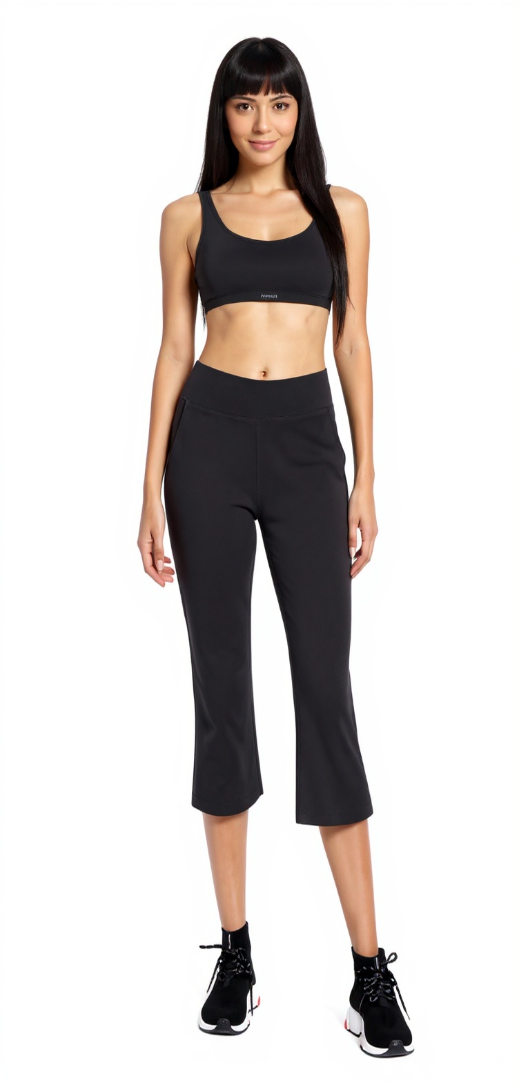 Bootcut Yoga Pants in Heather Charcoal — Flare Fit Diaries style look