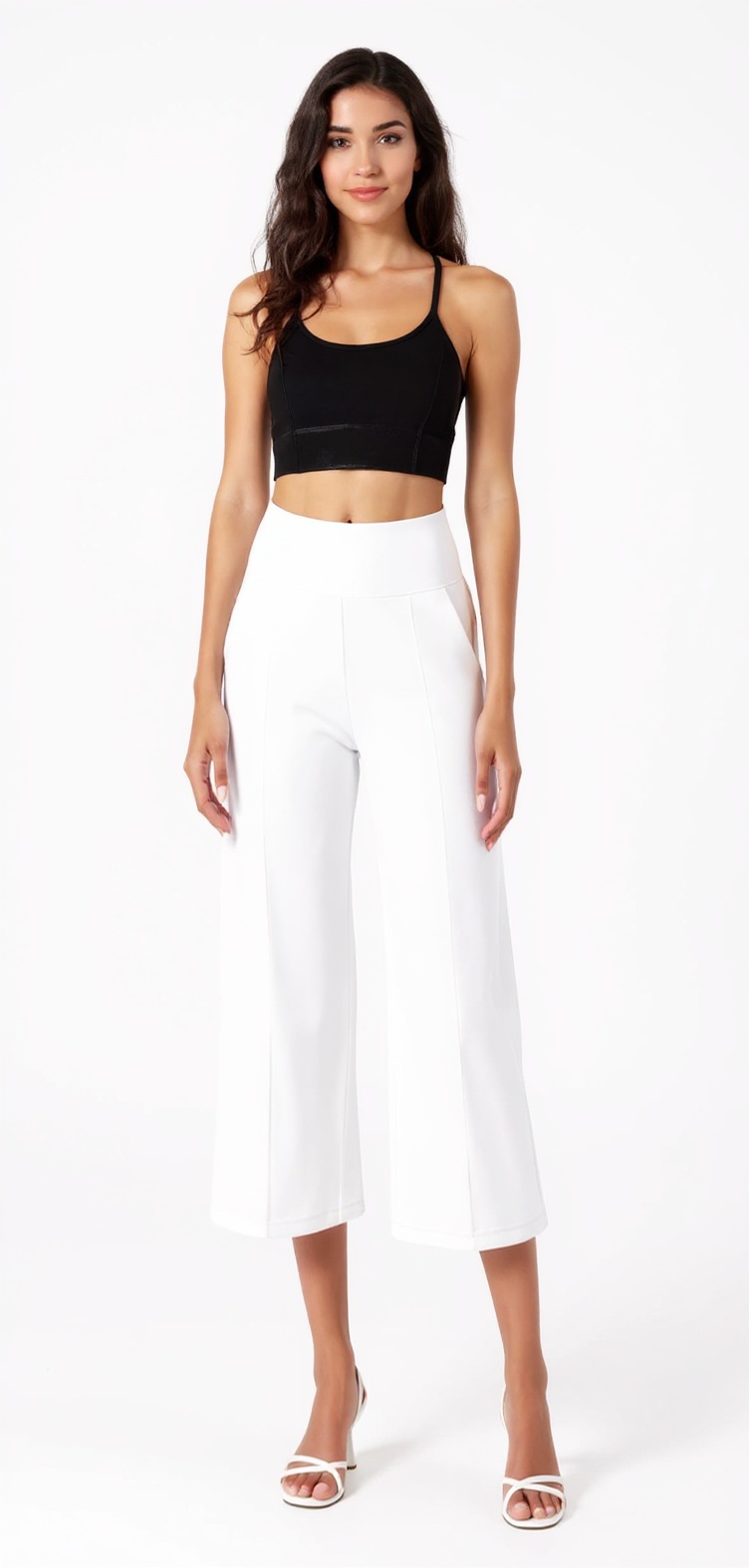 Capri Leggings in White — Flare Fit Diaries style look
